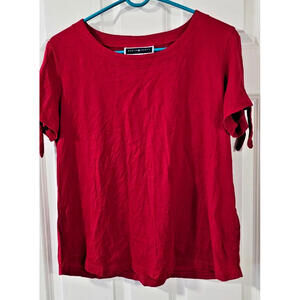 Karen Scott Red Short Sleeved Top Women’s Size large